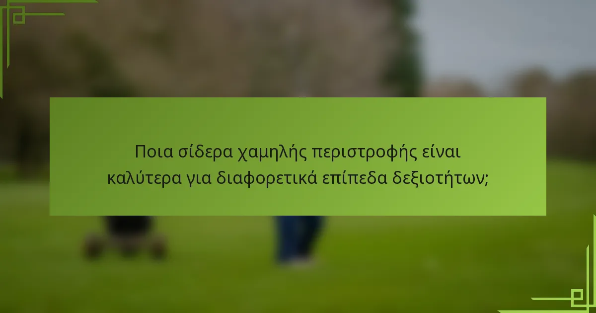 Ποια σίδερα χαμηλής περιστροφής είναι καλύτερα για διαφορετικά επίπεδα δεξιοτήτων;